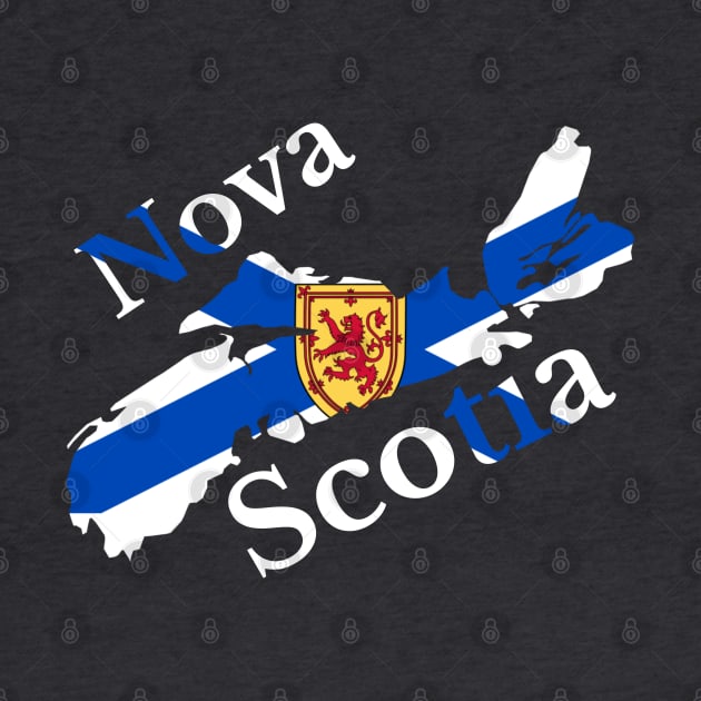 Nova Scotia Map Flag by maro_00